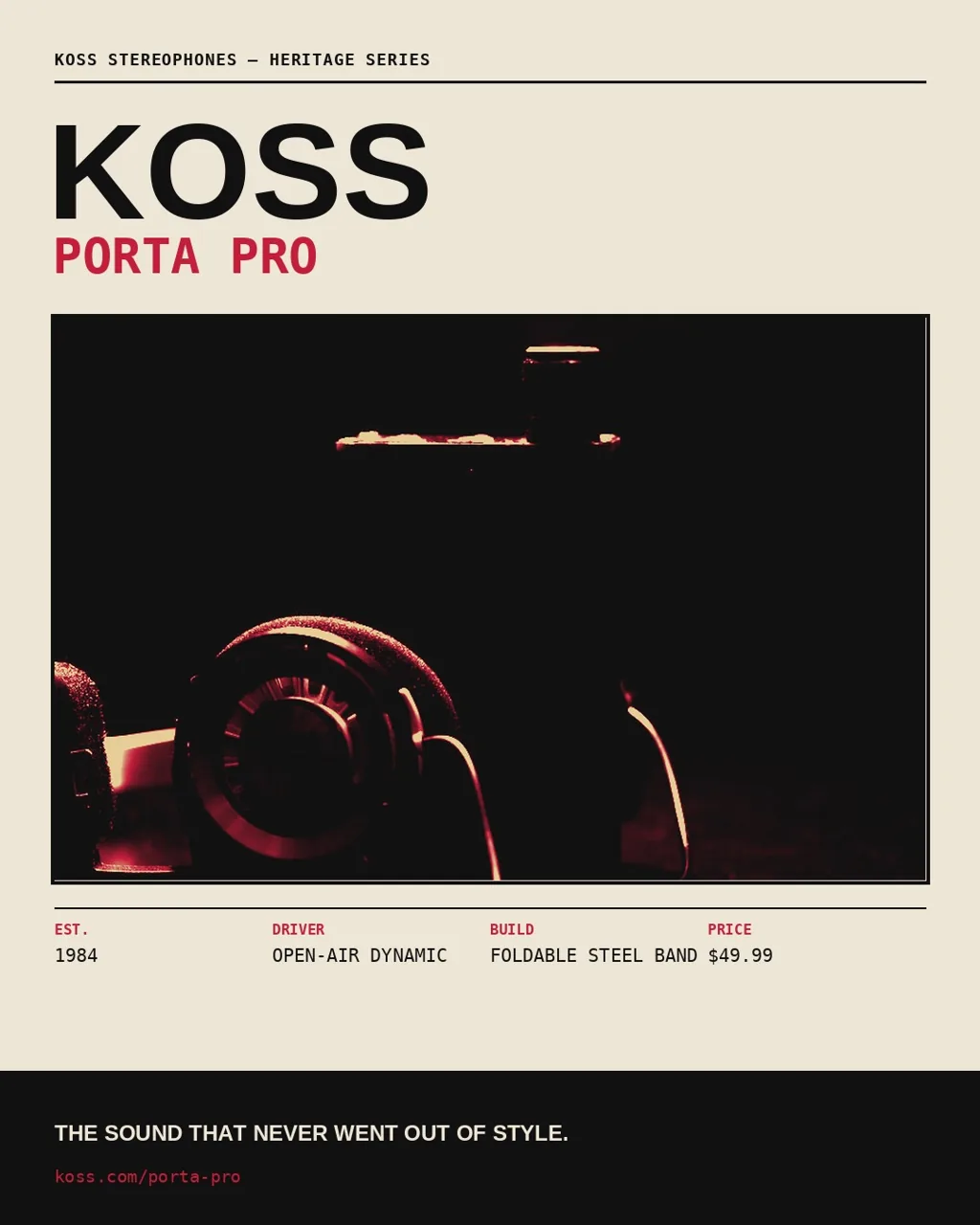 Koss Porta Pro product campaign